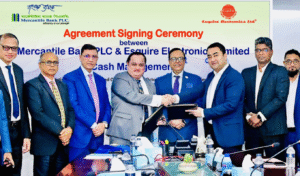 মার্কেন্টাইল ব্যাংক ও এসকোয়্যার ইলেক্ট্রনিক্সের মধ্যে চুক্তি স্বাক্ষর