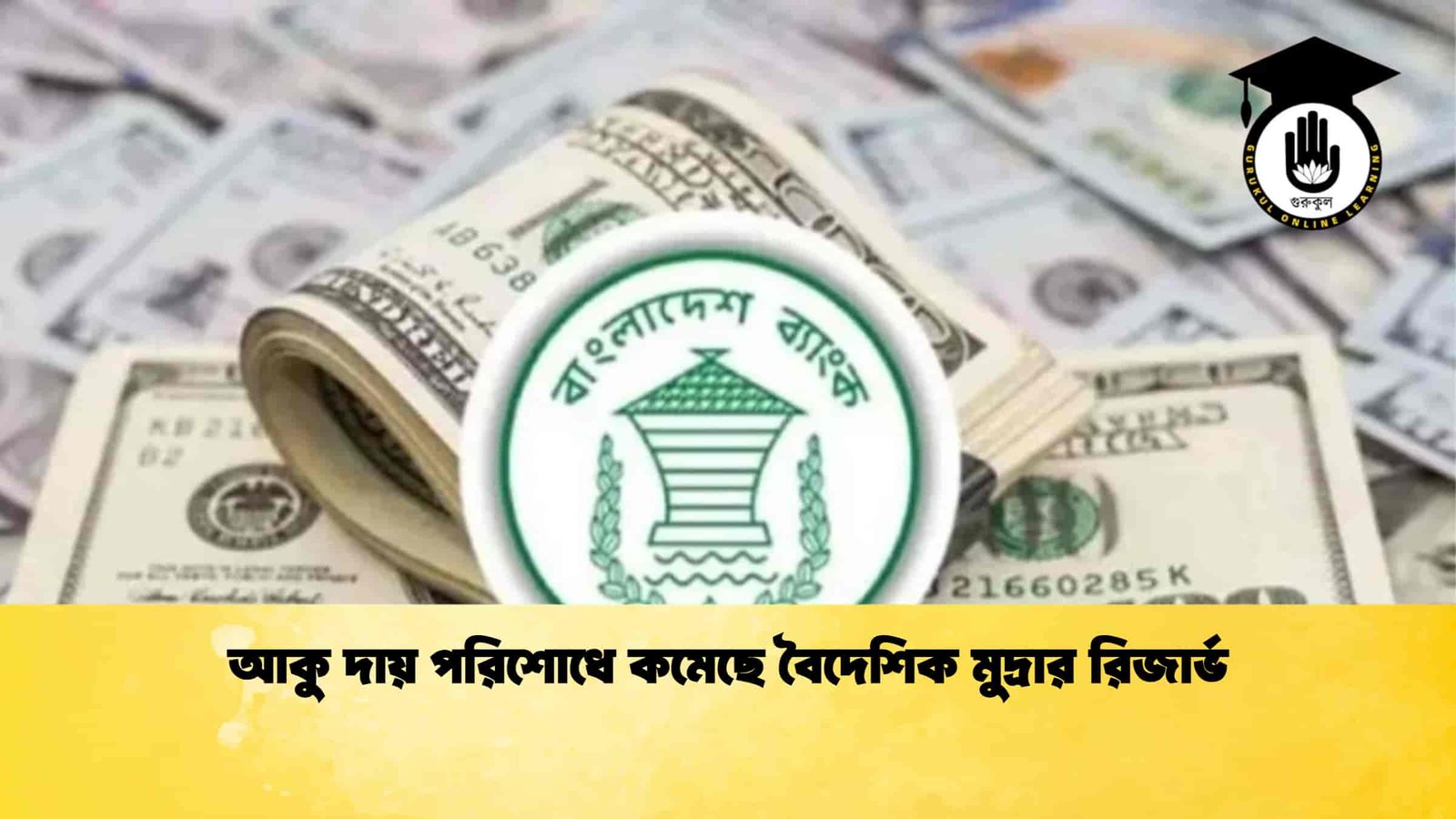 আকু দায় পরিশোধে কমেছে বৈদেশিক মুদ্রার রিজার্ভ