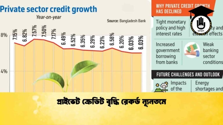 প্রাইভেট ক্রেডিট বৃদ্ধি রেকর্ড ন্যূনতমে