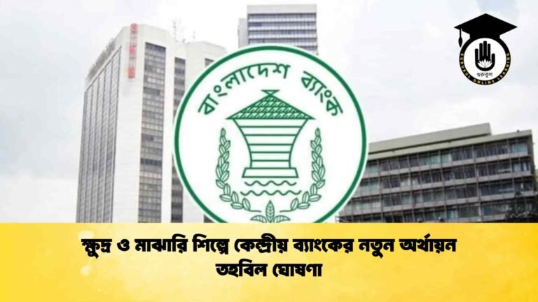 ক্ষুদ্র ও মাঝারি শিল্পে কেন্দ্রীয় ব্যাংকের নতুন অর্থায়ন তহবিল ঘোষণা